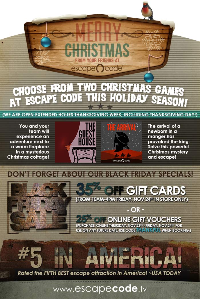 Christmas in Branson at Escape Code
