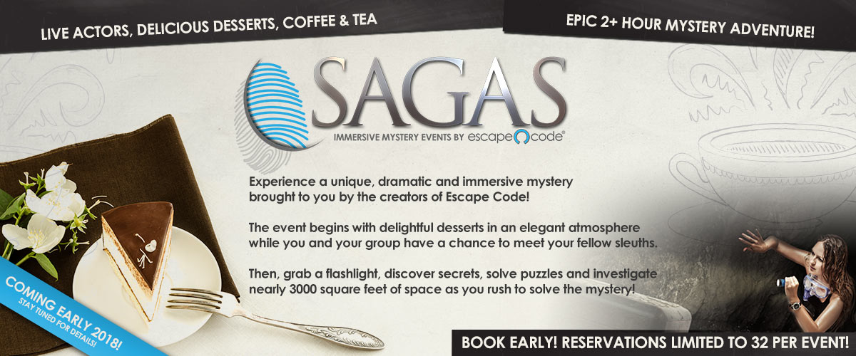 Sagas | Immersive Mystery Events by Escape Code in Branson, Missouri