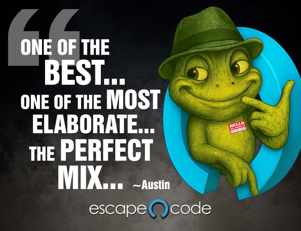 Escape Code Toad Ad 2b · Escape Code Branson | USA Today #5 Best Escape Room in the nation!