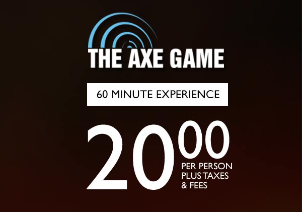 Pricing TAG The Axe Game Pricing