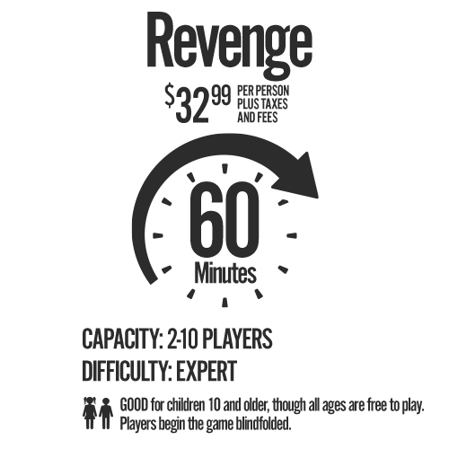 Revenge Info 500x500 · Escape Code Branson | USA Today #5 Best Escape Room in the nation! Revenge